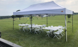 10x20 Canopy With Tables & Chairs Package Deal