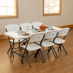 6FT Table & Chairs Package