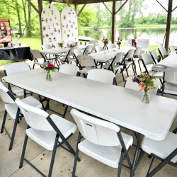 8ft White Table