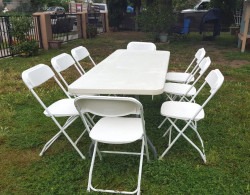 6FT Table & Chairs Package