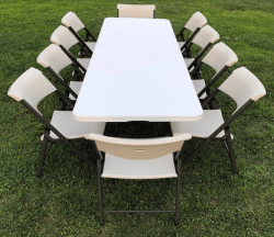 8FT Table & Chairs Package