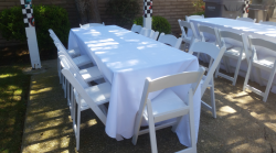 8FT Table With Resin Chairs Package Deal